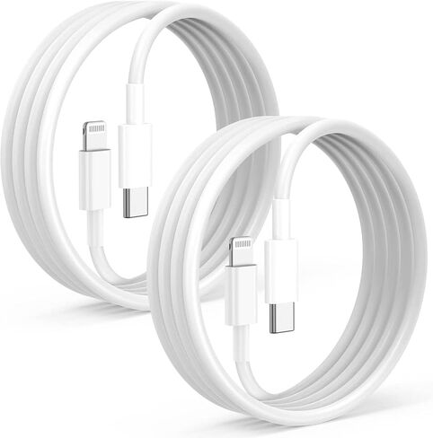 for iPhone14/13/12 Fast Charger Cable 2 Pack 6ft [Apple MFi Certified], USB Type C to Lightning Cable 6 Foot Apple iPhone Charging Cord for iPhone14 13 12 Pro XR XS Plus in Kuwait