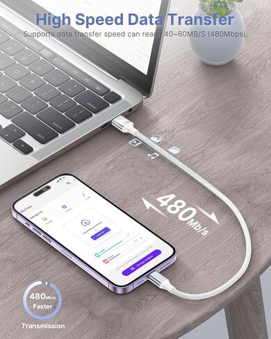 Aioneus iPhone Charger【3Pack 1ft】 MFi Certified USB A to Lightning Cable in Kuwait