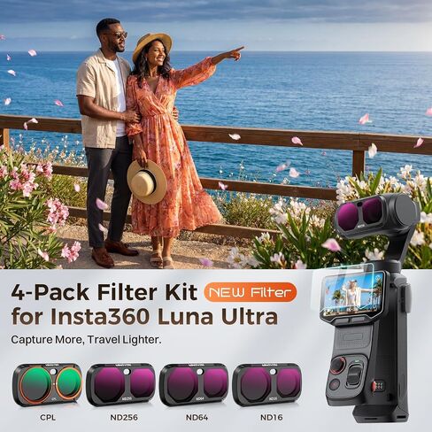Luna Ultra ND Filter, 4 Pack - CPL, ND16, ND64, ND256 Filters Set in Kuwait