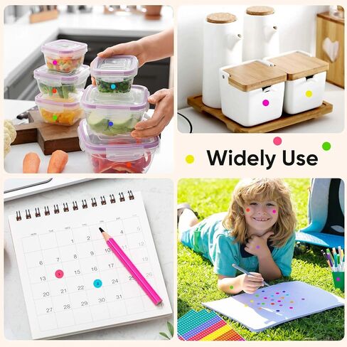 6000 PCS 1/4" Small Dot Stickers Round Color Coding Labels Circle Dots Labels Sticker for Office, Classroom Etc in Kuwait