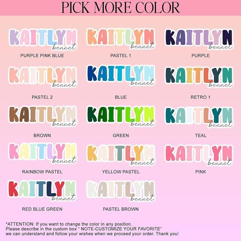 (NewUpdate) Personalized First and Last Name Sticker – Custom Aesthetic Vinyl Decal – Waterproof, Trendy Gift for Women, Girls, Kids, Teens – Laptop, Phone, Water Bottle, Tumbler, Notebook, Car Helmet in Saudi Arabia