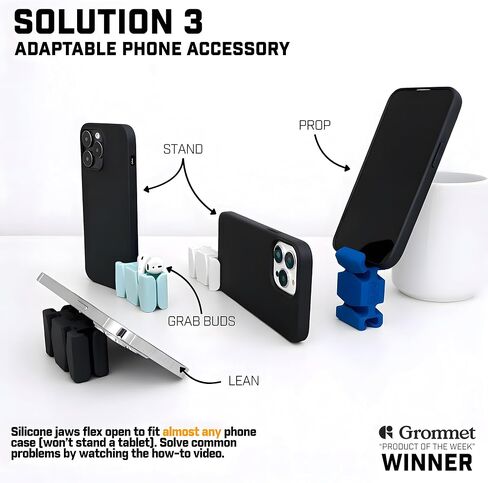 CordBrick 2PK Silicone & Steel Weighted Nightstand Cord Holders. Travel Phone Charger Organizers. Useful iPhone Accessories. Small Gifts for Men, College Students. Tech Gadgets for Teens. Gray in Kuwait