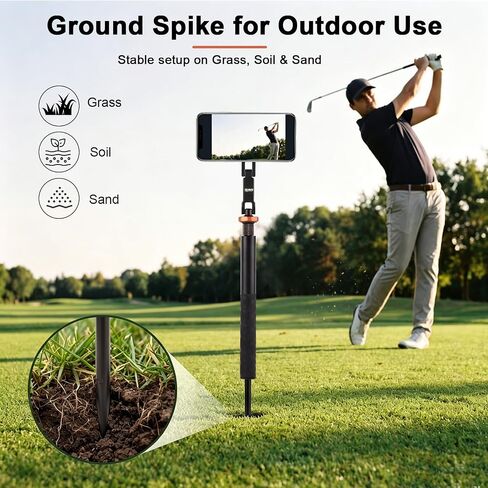 Golf Tripod & Monopod for Swing Recording, Magnetic Golf Phone Stand Kit in Kuwait