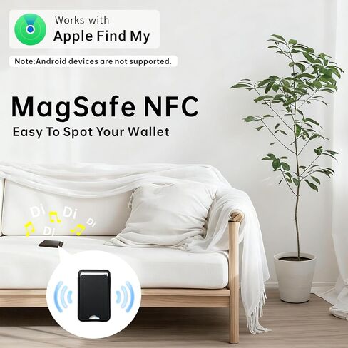 MagSafe Wallet Card Holder for iPhone 12-17 Series, Black in Kuwait