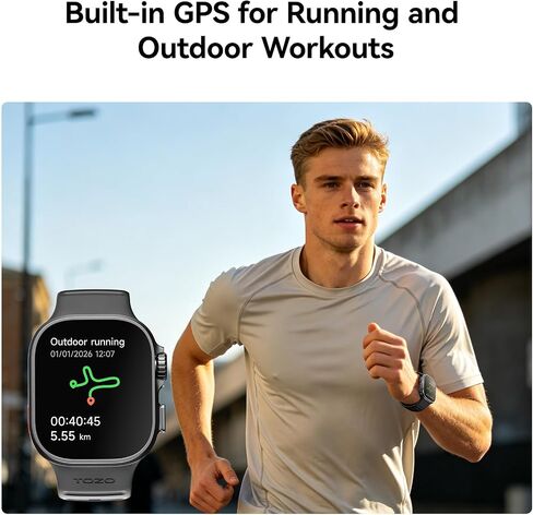 TOZO Watch 1 Smart Watch for Men Women, GPS Activity Fitness Tracker in Kuwait