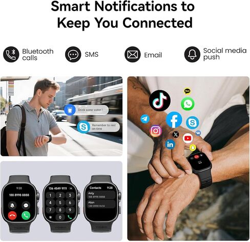 TOZO Watch 1 Smart Watch for Men Women, GPS Activity Fitness Tracker in Kuwait