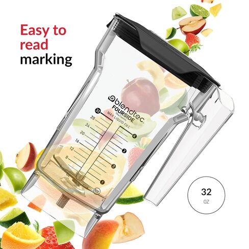 Blendtec 75oz FourSide Commercial Jar, 32oz Blending Capacity, Clear in Kuwait