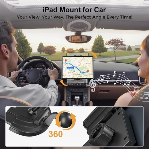 PLDHPRO iPad Holder for Car CD Slot, Adjustable Tablet Mount Air Vent Stand Compatible with 5.5'' -14.6'' Phone, iPad mini/Air/Pro, Galaxy Tab, Z Fold, Vehicle GPS Navigation Accessories in Kuwait