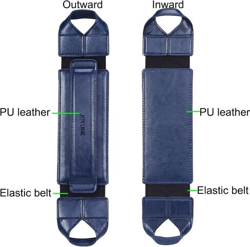Joylink Hand Strap Holder Updated Version with Secure and 360°Swivel Leather Handle Grip Elastic Belt for All 10.1" Tablets (iPad Air Pro Samsung Nexus), Navy Blue in Kuwait