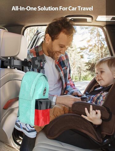 PLDHPRO Tablet Holder for Car Headrest, Backseat iPad Mount with Foldable Extension Arm, Road Trip Accessories for Kids, Fits 5.5-14.6" Tablets & Phones, iPad Pro Air Mini, Galaxy Tab, Fire HD in Kuwait