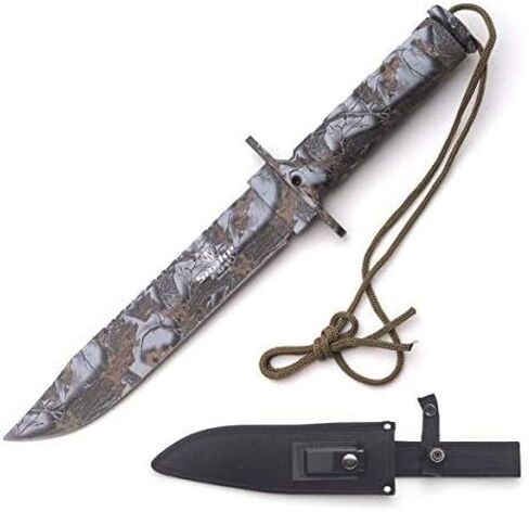 Snake Eye Tactical Survival Knife Set with Zinc Alloy Handles, Ideal for Survivalists, Hunters, Hikers, and Outdoor Sports Enthusiasts.691BK in Kuwait