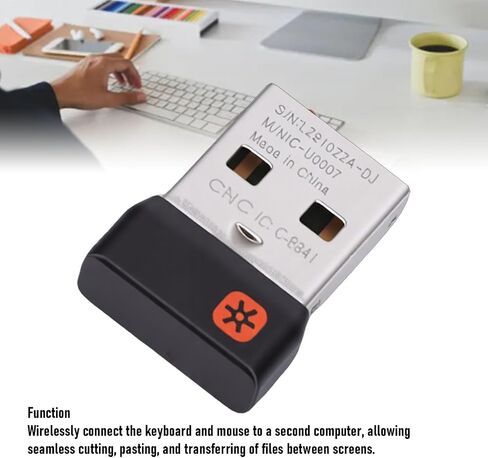 USB Dongle Receiver, 2.4 GHz Wireless USB Receiver for MK235 MK245 MK270 MK275 MK295 MK315 MK345 Keyboard Mouse, Plug and Play in Kuwait