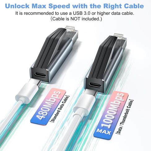 Ethernet to USB C Adapter 1pc,RJ45 Male to USB-C Ethernet Adapter in Kuwait