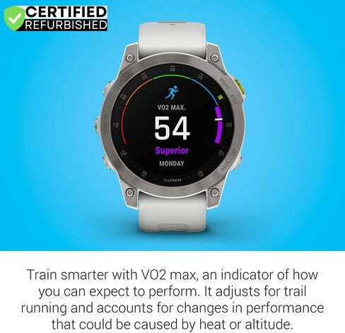 Garmin 010-N2582-20 Epix Gen 2 Premium Active Smartwatch 47 mm White Titanium (Renewed) Bundle with 2 YR CPS Enhanced Protection Pack in Kuwait