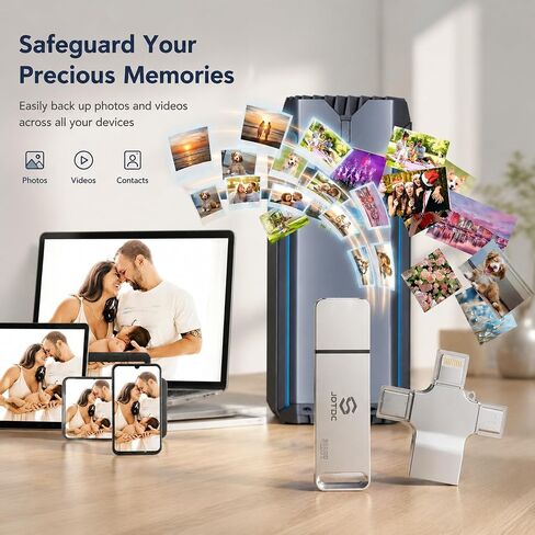256GB Photo Stick for iPhone Android & Computer Auto Backup Photo & Video in Kuwait