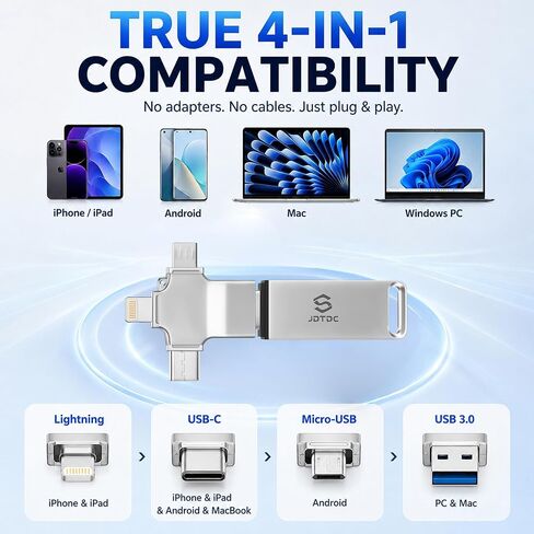 256GB Photo Stick for iPhone Android & Computer Auto Backup Photo & Video in Kuwait