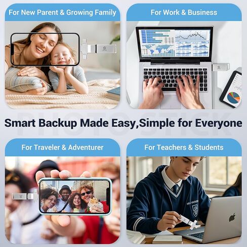 256GB Photo Stick for iPhone Android & Computer Auto Backup Photo & Video in Kuwait