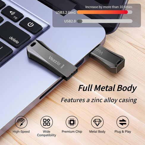 Vezzio 32GB USB Flash Drive 100MB/s, USB 3.2 Gen1 Thumb Drive in Kuwait