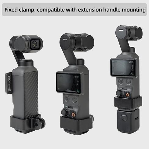 محول تركيب الحذاء البارد لجيب DJI Osmo 3/4، متوافق مع محول توسيع DJI Pocket 3/4/Xtra Muse، دعامة تثبيت علوية بزاوية قابلة للتعديل لحامل الحذاء الساخن DSLR in Kuwait