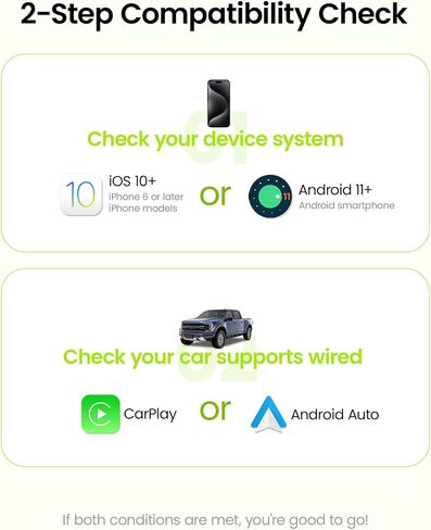 Kello Wireless CarPlay Adapter for Apple Carplay& Android Auto,Convert Wired to Wireless with One Click Multi Device Switch, Fast Auto Connection, Support iOS 10+/Android 11+, OTA Upgrade in Kuwait