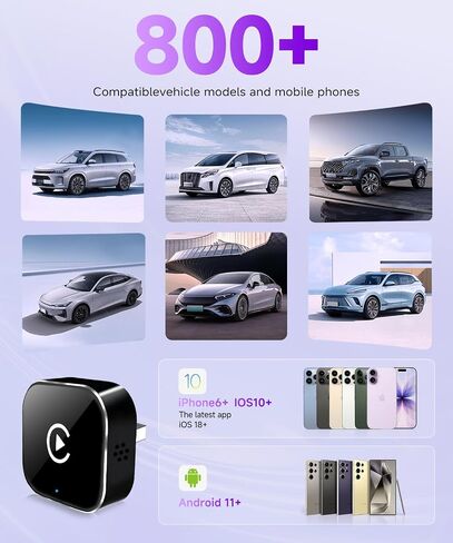 2 in 1 Mini Wireless Car Play Adapter with Apple CarPlay Adapter in Saudi Arabia