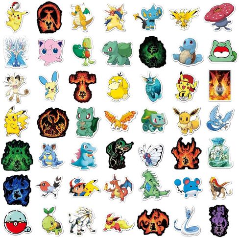100 PCS Cartoon Stickers for Gifts, Waterproof Sticker for Phone, Laptop, Water Bottles, Hydro Flask, Stickers for in Kuwait