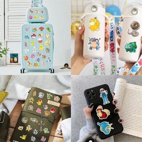 100 PCS Cartoon Stickers for Gifts, Waterproof Sticker for Phone, Laptop, Water Bottles, Hydro Flask, Stickers for in Kuwait