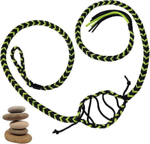 Balearic Shepherd Sling,Handcrafted Braided Slingshot, Roman Greek Throwing Sling for Stones & Tennis Balls in Kuwait