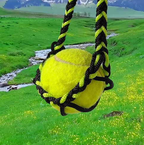 Balearic Shepherd Sling,Handcrafted Braided Slingshot, Roman Greek Throwing Sling for Stones & Tennis Balls in Kuwait