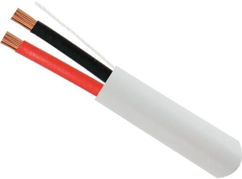 12AWG 2 Conductor Audio Cable CL3, CMR Rated - 500ft White in Kuwait
