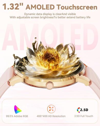 Smart Watch for Women, Bluetooth Call, 1.32" AMOLED, 2Bands in Kuwait
