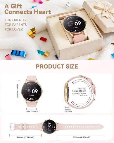 Smart Watch for Women, Bluetooth Call, 1.32" AMOLED, 2Bands in Kuwait