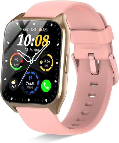 Smart Watch for Men Women (Answer/Make Calls), 1.85" HD Fitness Smartwatch in Kuwait