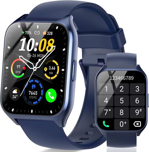 Smart Watch for Men Women (Answer/Make Calls), 1.85" HD Fitness Smartwatch in Saudi Arabia