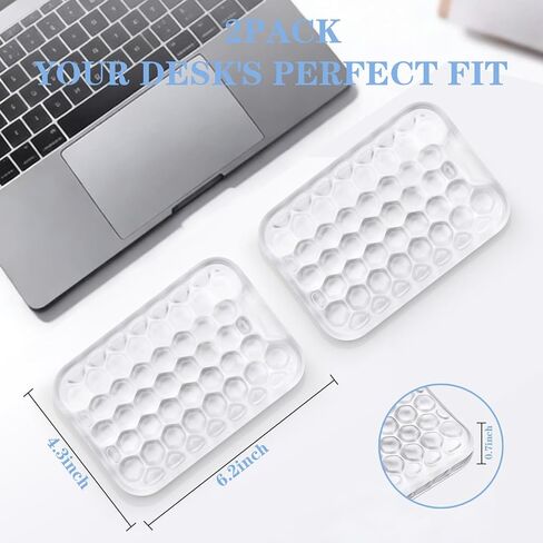 Gel Elbow Rest Pads for Desk, Ergonomic Keyboard Wrist Rest Support, Arm Rest Pad for Office School Home Laptop（White） 2 Pack in Kuwait