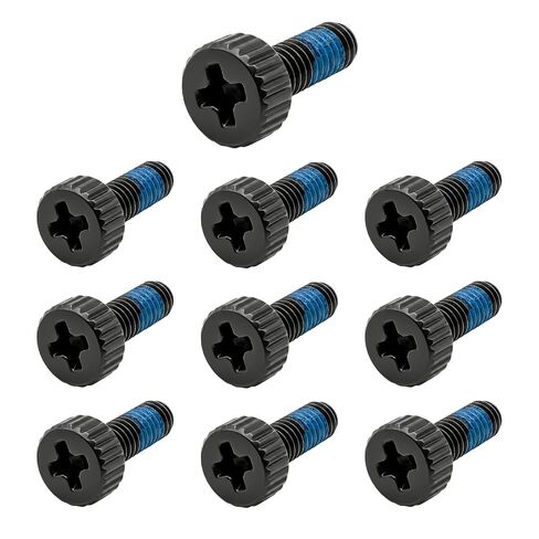10-Pack M2 x 6 mm Phillips Flat Head Screw Replacement for Metal Key Fob Cover Laptop PC TV Fan Switch Screws (Black) in Kuwait