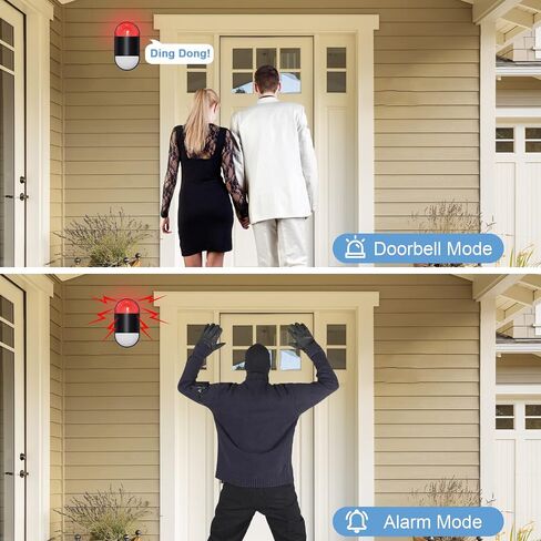 Wireless Motion Sensor Alarm Indoor:Battery Operated Detector with Siren in Kuwait