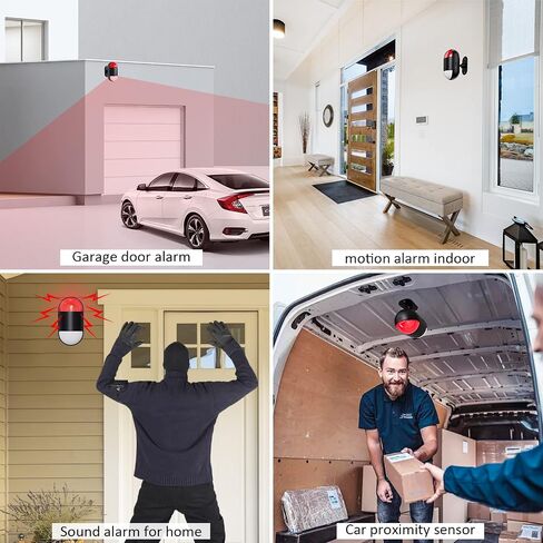 Wireless Motion Sensor Alarm Indoor:Battery Operated Detector with Siren in Kuwait