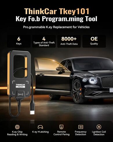 THINKCAR TKEY101 Key Fob Replacement Kits for Vehicles in Kuwait