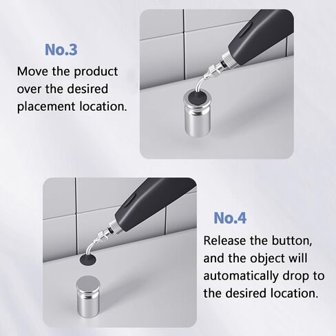 Electric Vacuum Suction Pen, Electronic Component Handling Kit, IC Chip Pickup Tool, Supports 1.6mm Suction Cups, Available in 5 Sizes, for PCB Repair SMD Parts Assembly in Kuwait