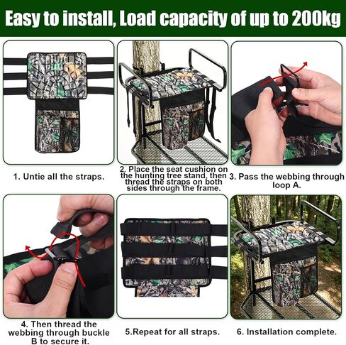 Tree Stand Seat Replacement with 3 Pockets in Kuwait