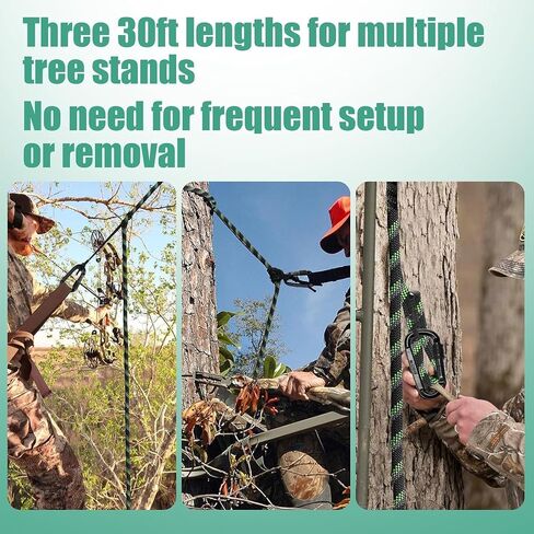 Alphatool 30ft Heavy Duty Hunting Reflective Safety Rope for Tree Stand in Kuwait
