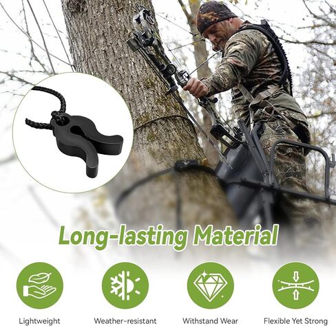 Saddle Hunting Tether Lock, Rope Stop Clip for 9mm Tethers, Lightweight in Kuwait