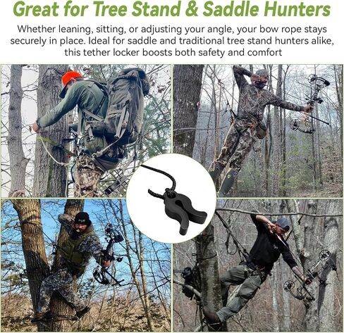 Saddle Hunting Tether Lock, Rope Stop Clip for 9mm Tethers, Lightweight in Kuwait