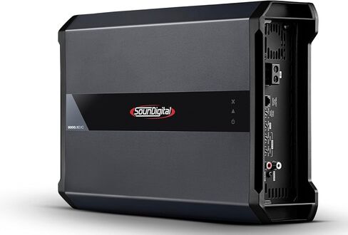 SounDigital Car & Motorcycle Amplifier, 8000 Watts RMS, 1 Ohm, 1 Channel, High Efficiency in Kuwait