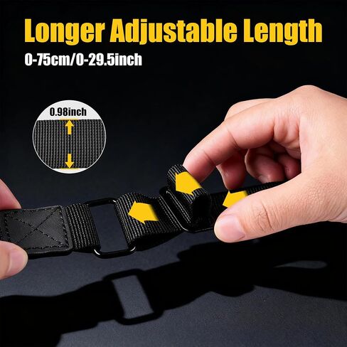 Rifle Sling 2 Point, Quick Adjust Tactical Gun Sling with Padded Shoulder, 1680D Heavy Duty Two Point Rifle Sling with QD Swivels, Backup D-Ring, for Rifle Shotgun Hunting Outdoor in Kuwait