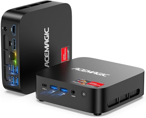 ACEMAGIC K1 Mini PC, AMD Ryzen 4300U 28W Processor, 16GB DDR4 RAM 512GB SSD (Beat 3300U/N150/N97) Mini Computers 11 Pro, HDMI+DP1.4 Dual 4K UHD, Gigabit Ethernet Mini Desktop PC Black in Kuwait