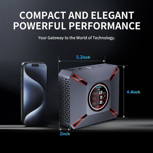 Mini PC Win 11 Pro, Mini Computers Core i9-12900HK (14C/20T, up to 5.0GHz) 32GB DDR4,DP/HDMI 8K/4K,2TB PCIe 3.0 SSD, WiFi 6, BT 5.2 Desktop Computers for Office & Business(32GB+2TB) in Kuwait