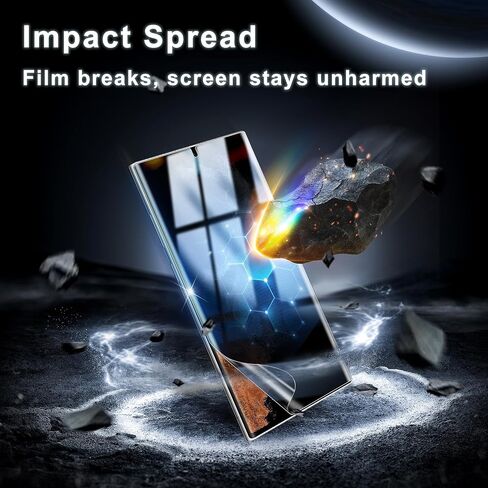 2+2 Pack for Samsung Galaxy S22 Ultra Privacy Screen Protector and Lens Protector, Ultrasonic Fingerprint Unlock, Easy Installation Frame, Anti Spy Flexible Soft Film, Case Friendly, Bubble-Free in Kuwait