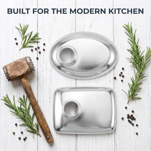 KALLORY 2Pcs Meat Grinder Food Tray Replacement Aluminum Meat Mincer Parts Grinder Accessories for Home Cooking Party Prep Stable Feeding Kitchen Tray Attachment in Kuwait